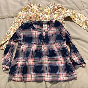 Carter's Girl's Tops (2 Tops) Size 24 mos